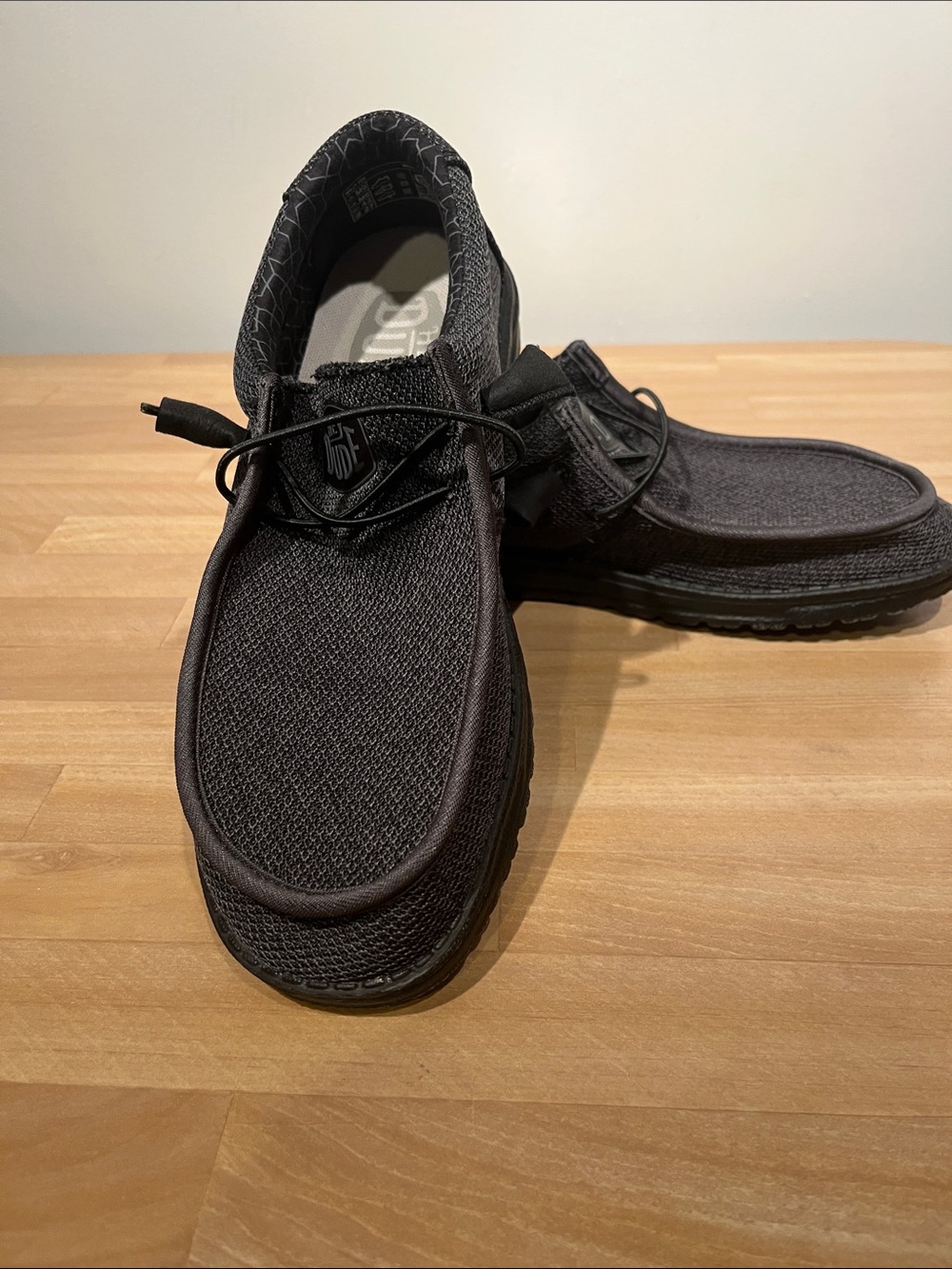 Men's Hey Dude Casual Black Slip-On Shoes